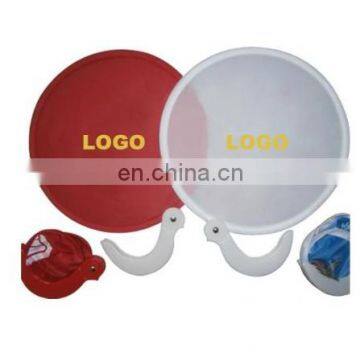 Advertising Nylon Foldable Frisbee Fan Custom Printed Folding Fan New Toy