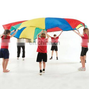 Dia 2m-9m Kids Rainbow Parachute With Handles