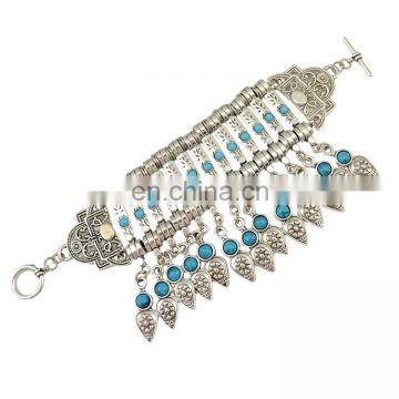 Bohemia Turquosie Water Drop Tassel Ethnic Bracelet Accessory