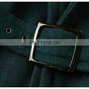 Woolen Clothes Designs for Ladies Long Mix Color Wool Trench Coat photo-5