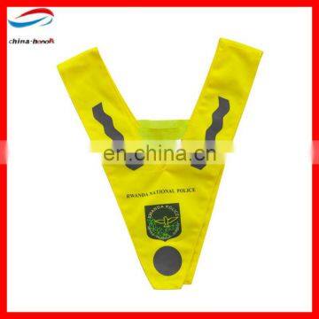 reflective roadway traffic warning vest for plicemen/cheap jean vest for women