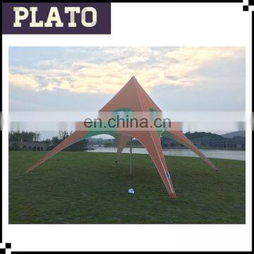 Fanta promotional orange single star tent for commercial event