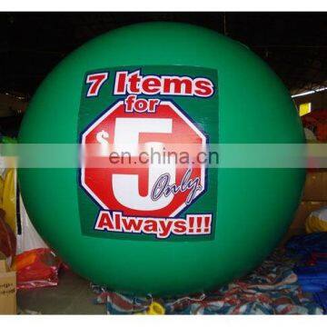 Inflatable PVC round helium balloon for event