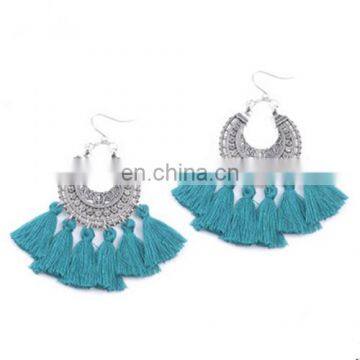 Ladies Fashion Alloy Multicolor Lovely Tassel Earrings for All Purpose