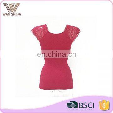 Breathable Comfortable Body Shaping Lace Short Sleeve Seamless Shaper Camisole photo-3