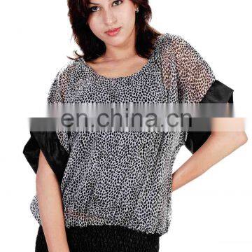 Chiffon Round Neck Blouse