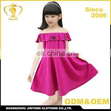 Factory direct supply hot selling princess girl kids dress 2017