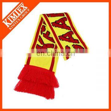 High quality jacquard football soccer scarf