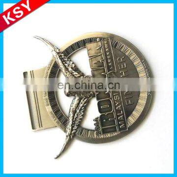 China Supplier Factory Promotion Price Engraving Round Gold Souvenir Enamel Medal