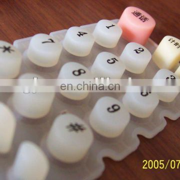 silicone product/Silicone rubber keypad with carbon pill