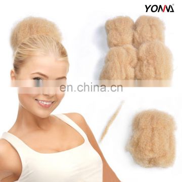 Hot Selling 100% Brazilian Human Hair Blonde Hair Bulk, Afro Kinky Human Hair Bulk