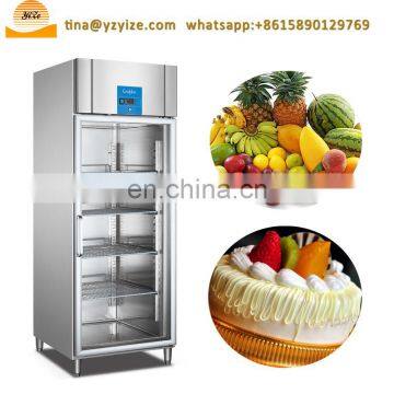 Upright Display Freezer with Glass Door For Fruit,Cake Shop,Supermarket