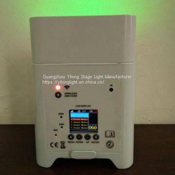 Wedding Party Decoration 6PCS 15W RGBWA 5in1 Battery Powered Uplighting Led Wall Washer Stage Light photo-2