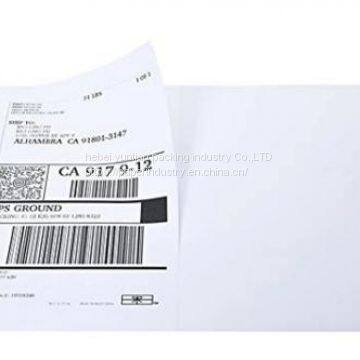 Half sheet self adhesive laser usps shipping label