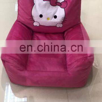 Cute pink dog sofa chair short plush and polyester oxford material pet sofa