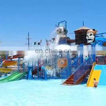 Pirate Theme Water Play Equipment Water Park Playground Pour Bucket