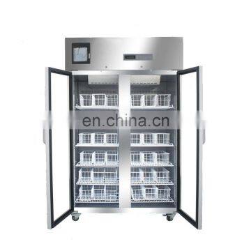 1000L Upright Display Freezer 2 Doors Upright Freezer