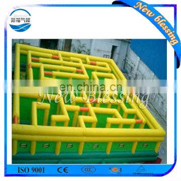 Obstacle course indoor or outdoor inflatable maze game, tunnel maze