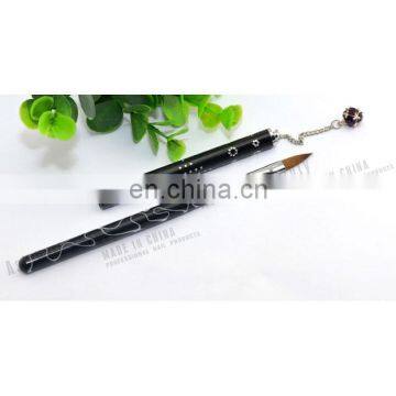 Asianail Detachable metal handle with diamond design oval shape acrylic nail art brush