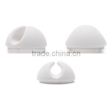 China Manufacturer Sale Cable Clamps Cute Cable Winder Earphone Silicone Cable Holder Clip