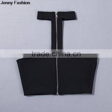 Jenny Fashion 2016 New Black Sey Women Bandage Fashion Crop Top photo-5