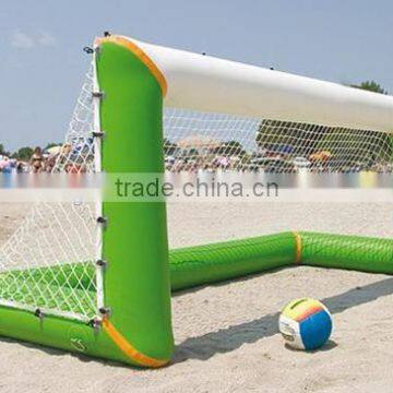 Custom hot sale PVC inflatable beach football goal for game