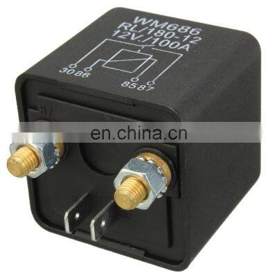 4 Pin 100A 12V Heavy Duty ON OFF Switch Split Charge Starter Relay For Automotive Van Truck Boat photo-2