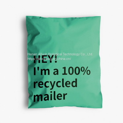 Custom logo size color PLA&PBAT 100% biodegradable compostable poly mailer bags non plastic eco friendly shipping carrier bag