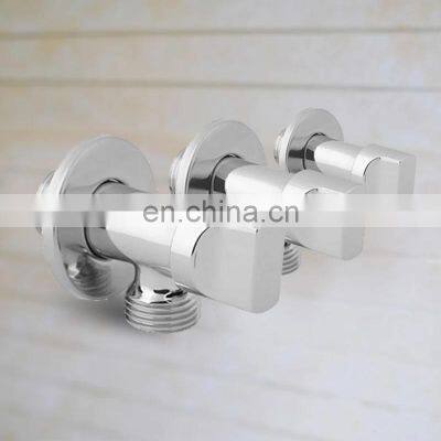 Hot Sale Triangle handle zinc alloy chrome plating toilet angle stop valve