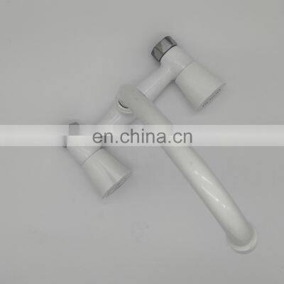 Wall Mount Kitchen Basin Double Handle Kitchen Mixer Faucet Water Plastic Faucet photo-3