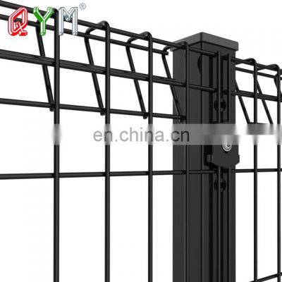 Powder Coated Metal Welded Roll Top BRC Fence For Garden