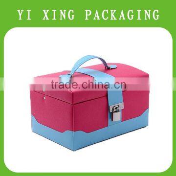 YIXING good design MDF & PU jewelry box with compartments