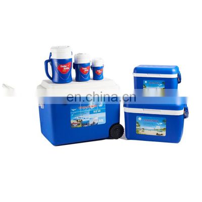 0.4L 1L 2.2L 8L 20L 50L outdoor camping picnic use cans storage plastic ice cooler box set with wheels