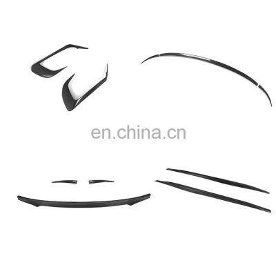 car modification kit Real carbon fiber front bumper shovel spoiler side skirt tail rear spoiler for Maserati Levante