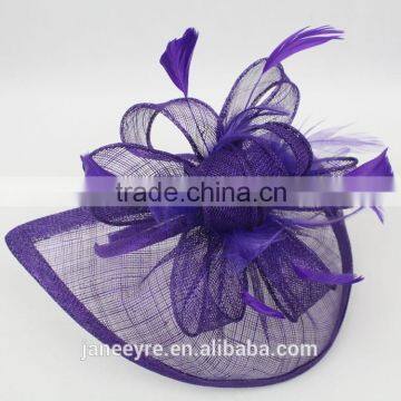 Wholesale Fashion Flower Fascinator Hat Base With Feather photo-4