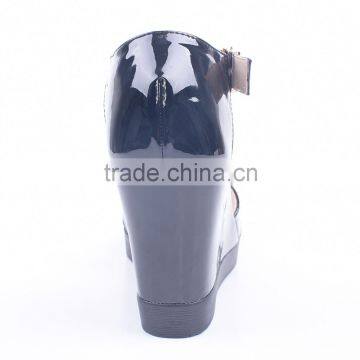 2016 New Style High Heel Platform Wedge Stylish Woman Sandals Cheap With Shiny Upper photo-5