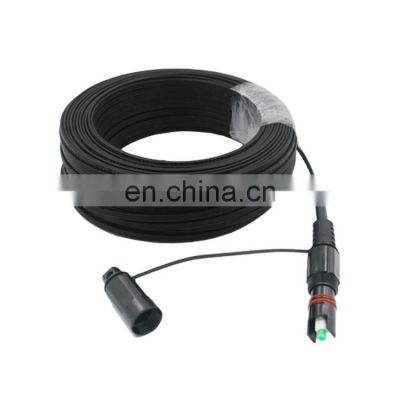 Skylynn factory price mini sc optitap SCAPC outdoor waterproof black 1core FTTH fiber optic drop cable patch cords