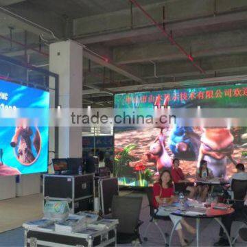 P6 indoor Installation Fast Rental stage car show full color led indoor LED screen