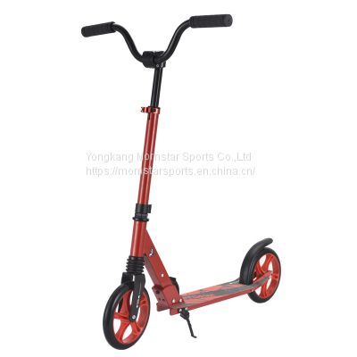 Adult aluminum alloy 200 mm big wheel folding scooter