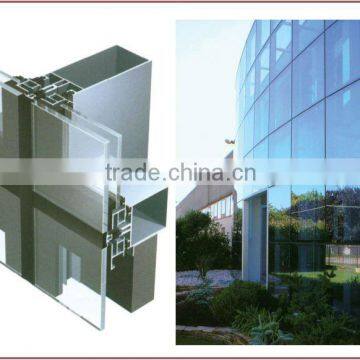 Exterior tempered glass wall