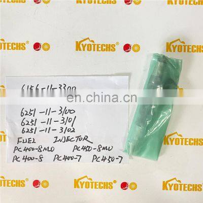 Excavator Parts 6156-11-3300 6156-11-3301 6156-11-3200 6251-11-3100 6251-11-3101 6251-11-3102 FUEL INJECTOR PC400-8MO photo-2