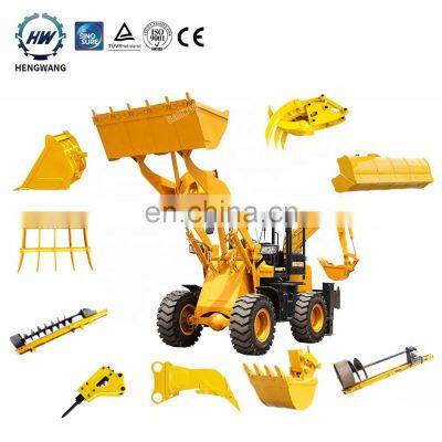 Hydraulic mini backhoe loader with bucket wheel loader