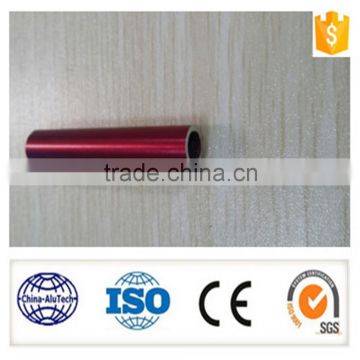 red aluminium round pipe/tube 6063 T5