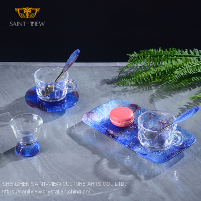 Home Decor Designer Customization With Snack Holder And Decorative Trays Cups Set