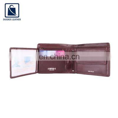 Latest Arrival High Quality Wholesale Modern Design RFID Genuine Leather Wallet photo-4