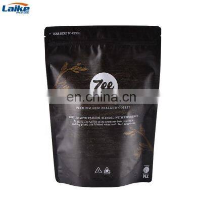 Factory Custom Laminated Durable Coffee Zipper Bag Design Resealable Coffee Packaging Bag With Valve photo-3