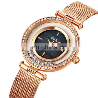 New Arrival Skmei 1785 Rose Gold Quartz Watch for Women Luxury Style Lady Wristwatch Customized Logo