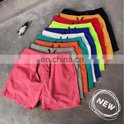 Low Moq Custom Logo Multicolor Breathable Outdoor Elastic Summer Beach Shorts For Men