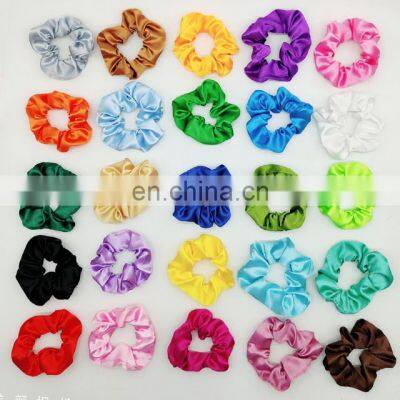 Women Girls Fashionable Accessories Elastic Hair Scrunchies Satin Hair Ties For Kids photo-2