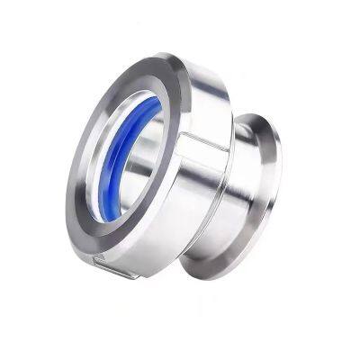 Glass Tube Circular Thread Welded Slipknot Observation Barrel Flange 316304 Stainless Steel Loose-jointed Sight Glass